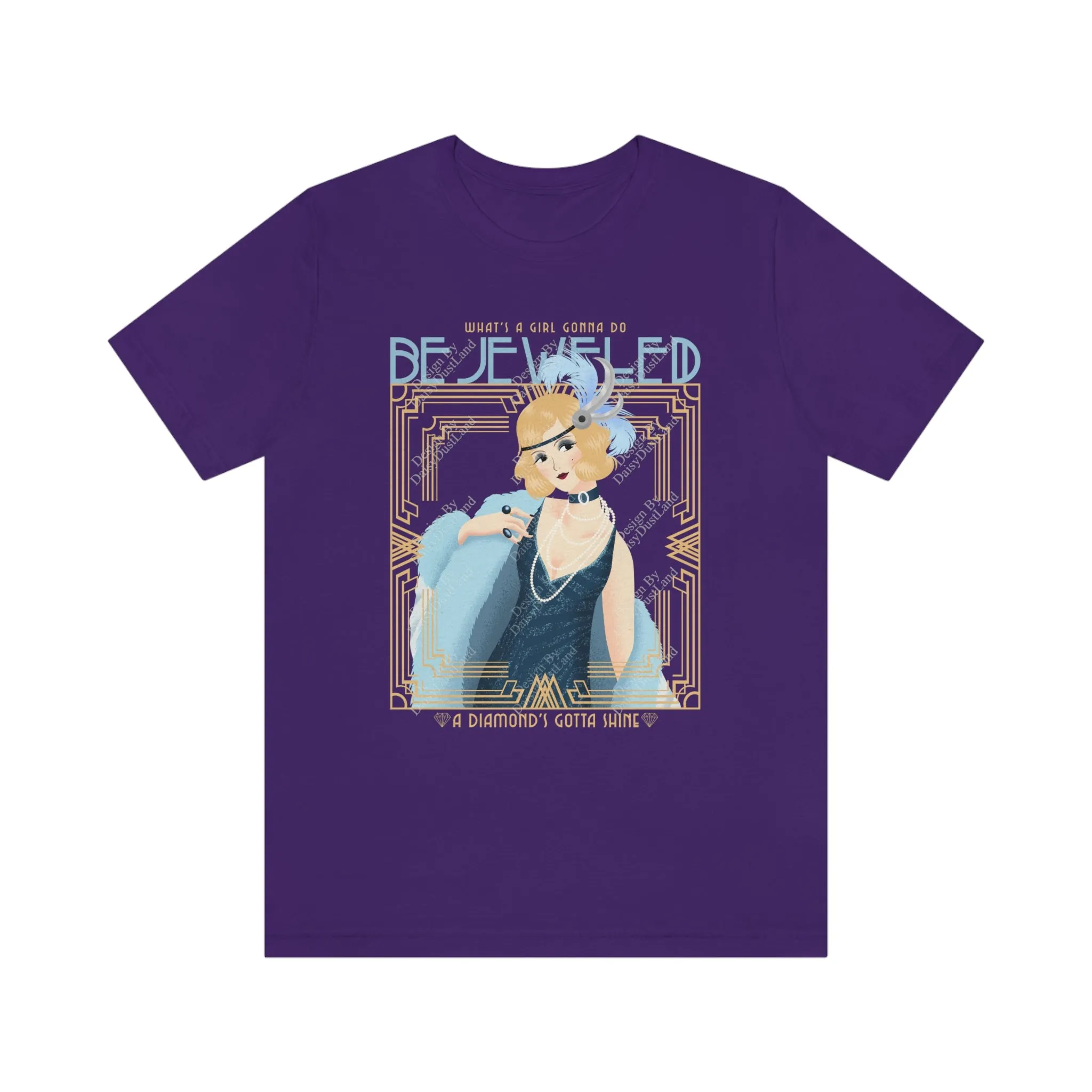 Bejeweled Blondie Vintage Graphic T-shirt sold by DaisyDustLand product image thumbnail 4