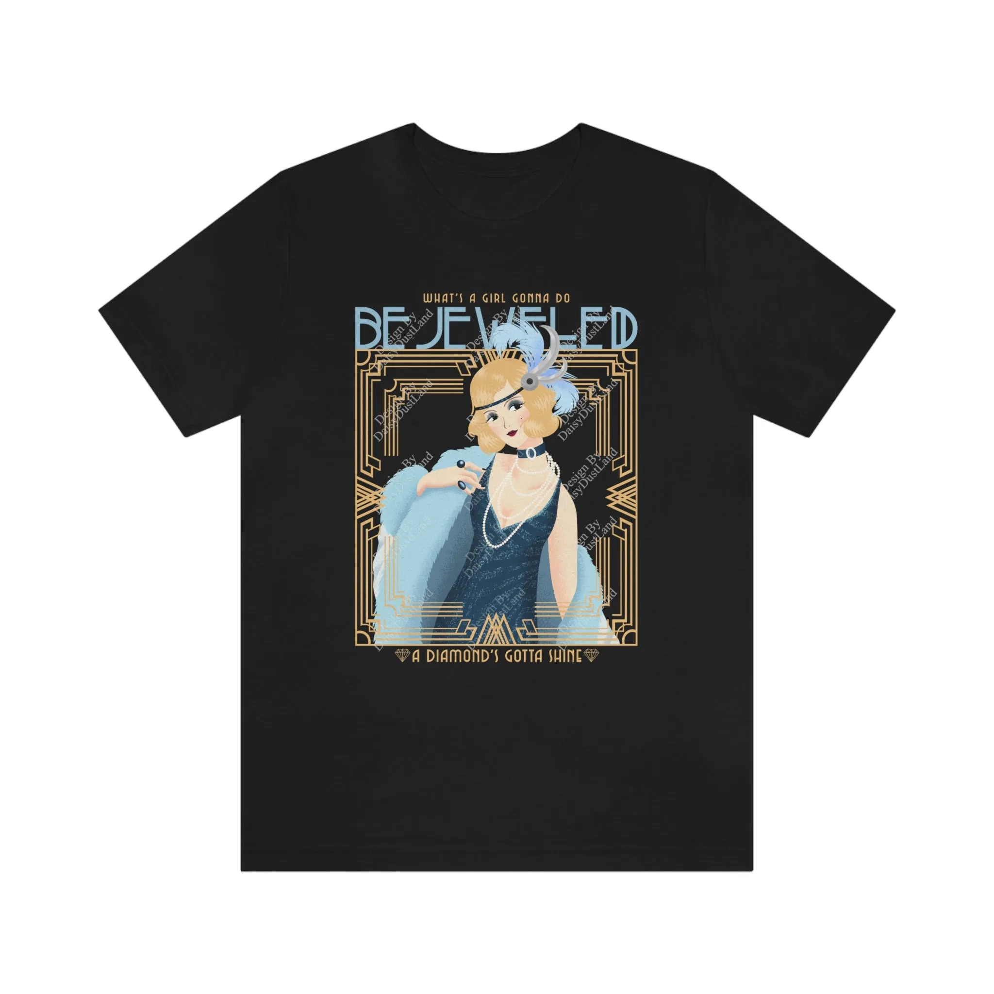Bejeweled Blondie Vintage Graphic T-shirt sold by DaisyDustLand product image thumbnail 2