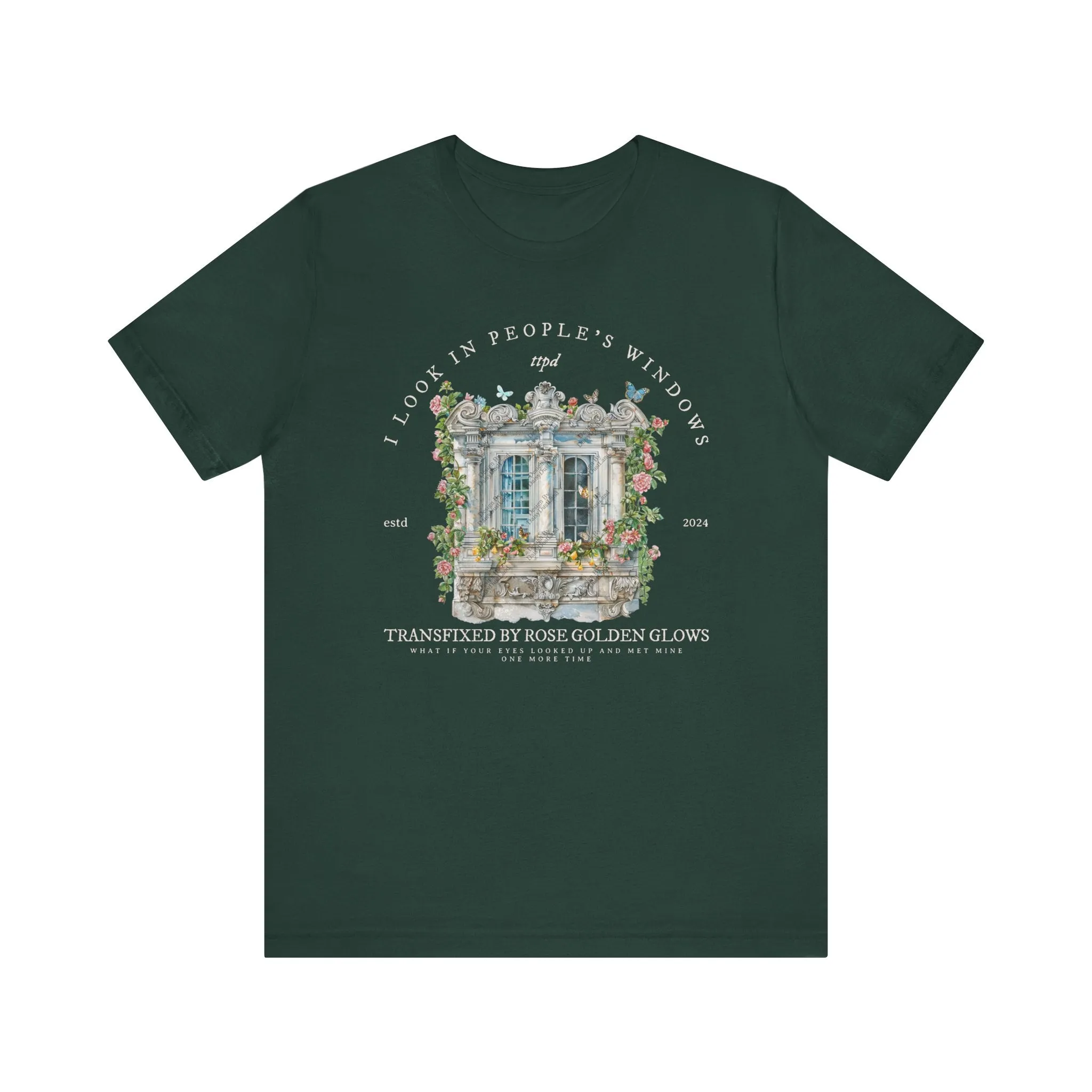 I look In People's Windows Historical Floral Window Aesthetic T-Shirt sold by DaisyDustLand product image thumbnail 5