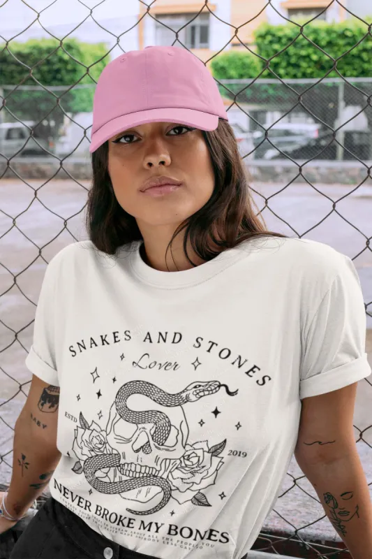 You Need To Calm Down Skull and Snake Tee made by DaisyDustLand