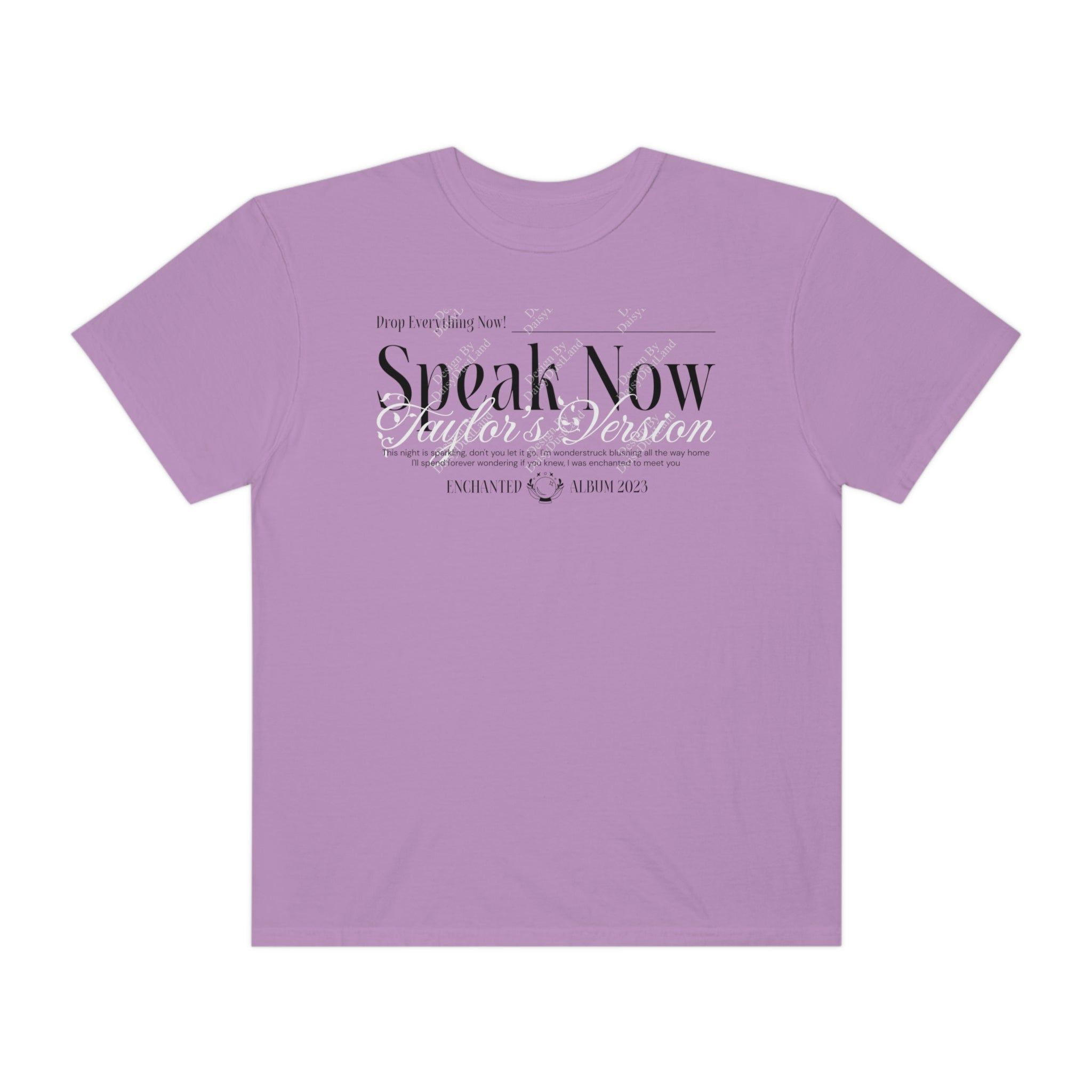 NEW! Speak NowTV Themed Comfort Colors 1717 Garment Dyed Unisex T-shirt sold by DaisyDustLand product image thumbnail 2