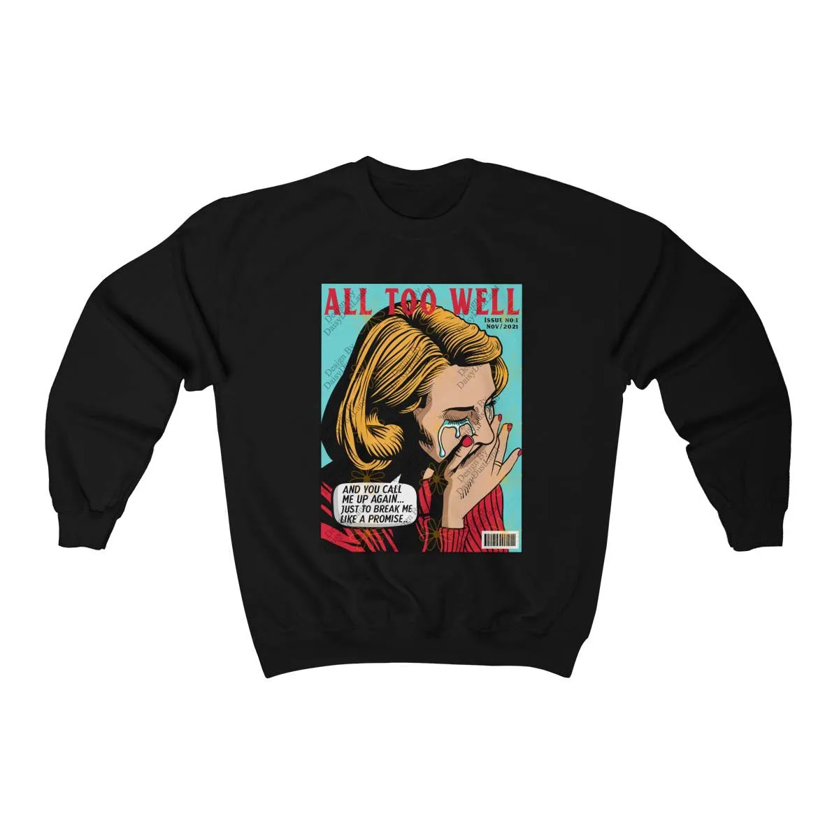 All Too Well Pop Art Magazine Cover Crewneck sold by DaisyDustLand product image thumbnail 3