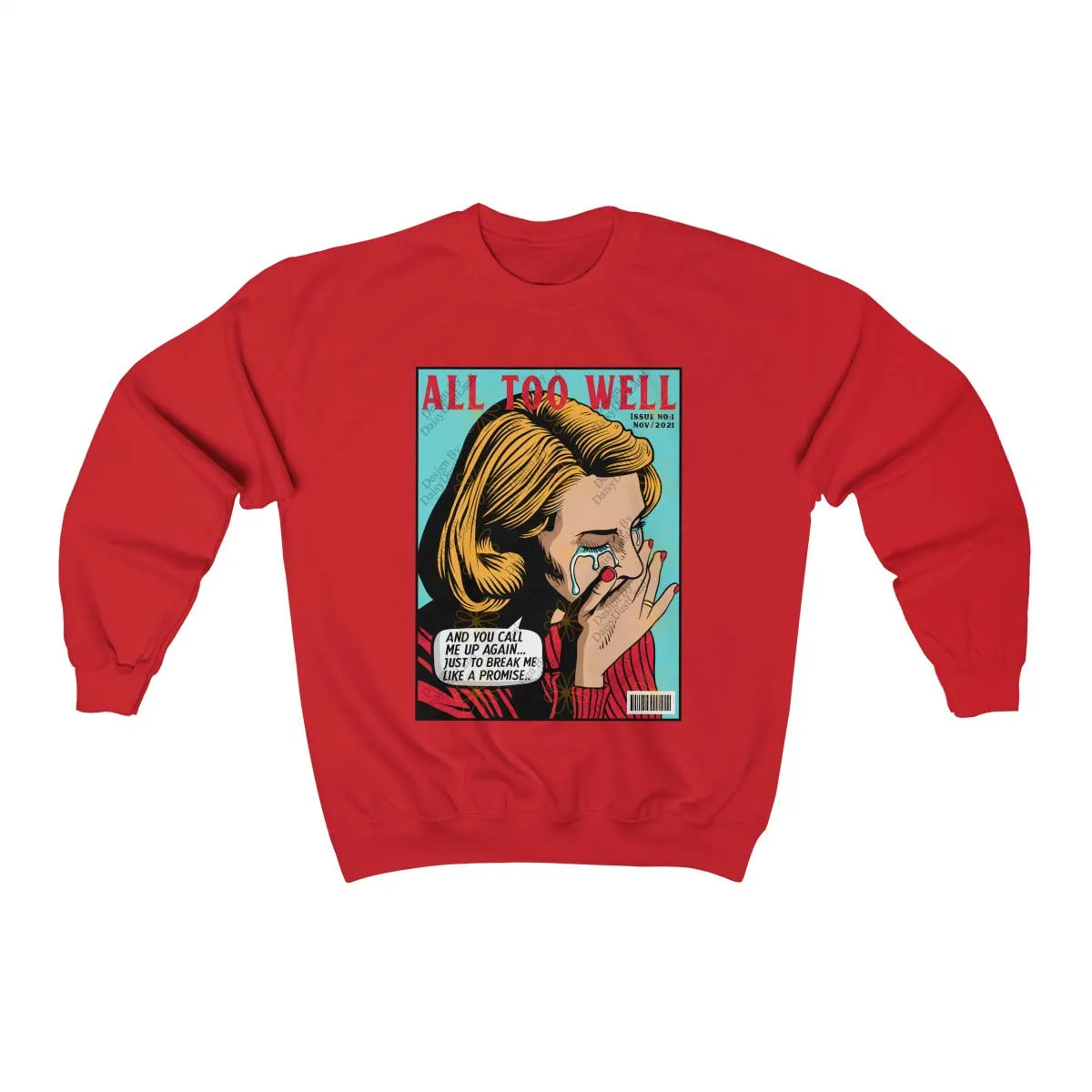 All Too Well Pop Art Magazine Cover Crewneck sold by DaisyDustLand product image thumbnail 4