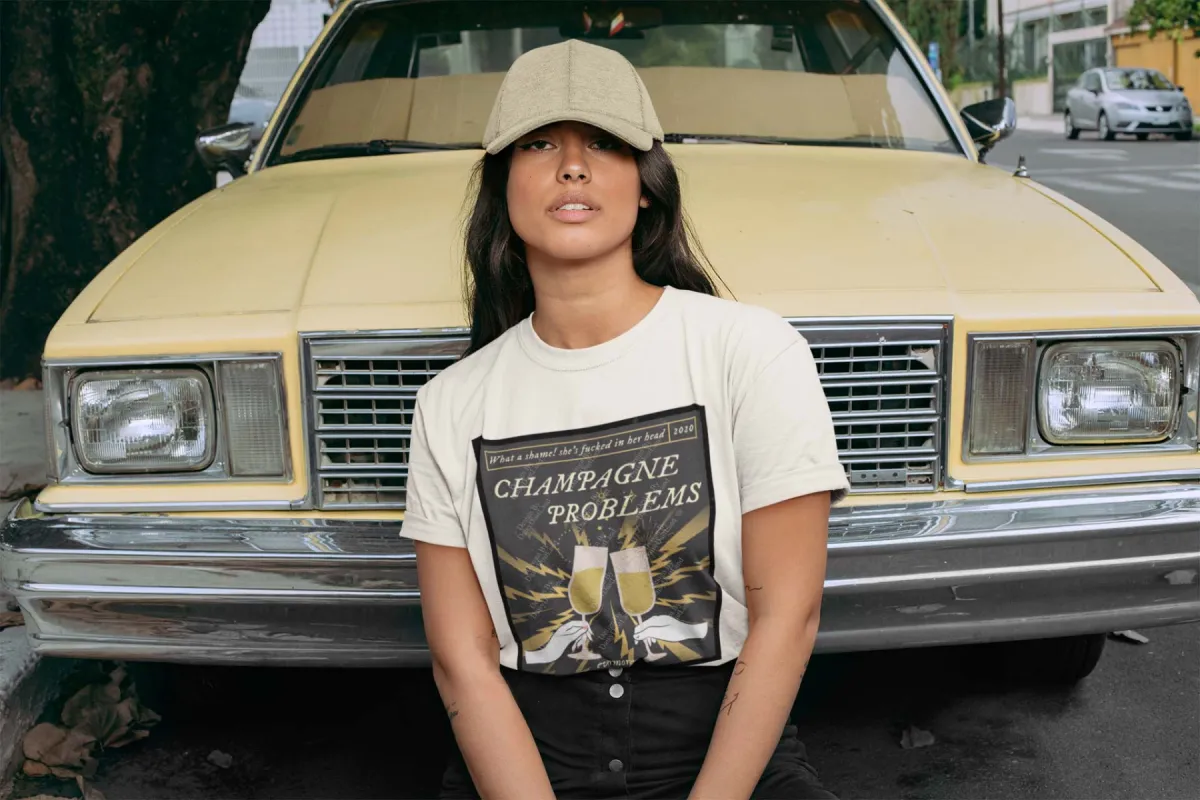 Champagne Problems Evermore Tee made by DaisyDustLand