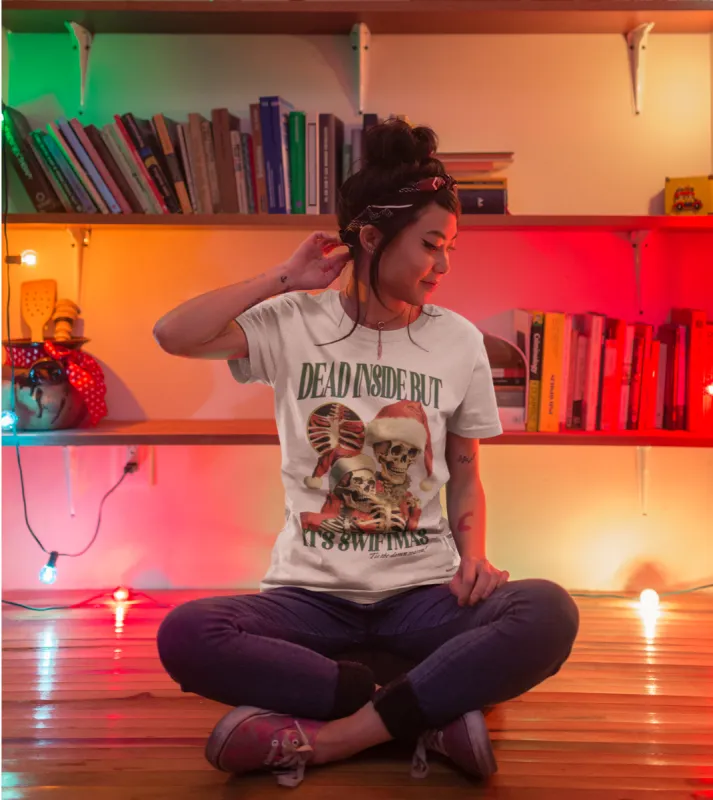 Dead Inside But It's Swiftmas Funny Christmas Tee sold by DaisyDustLand