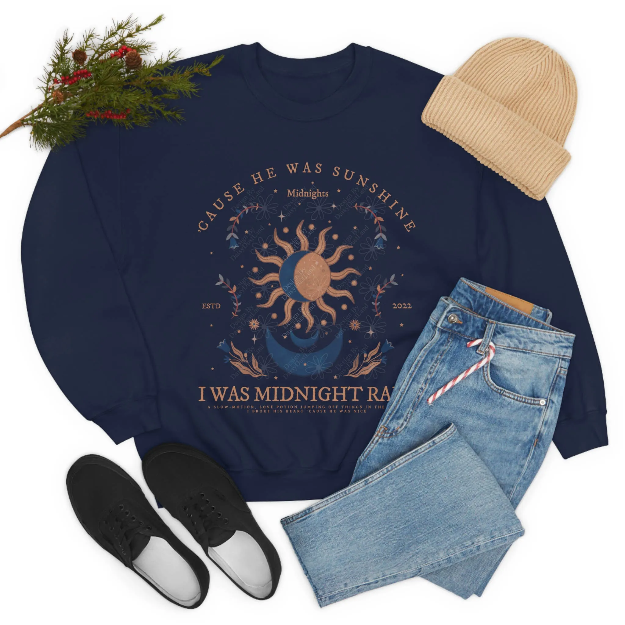 He was Sunshine I was Midnight Rain Crewneck sold by DaisyDustLand product image thumbnail 2