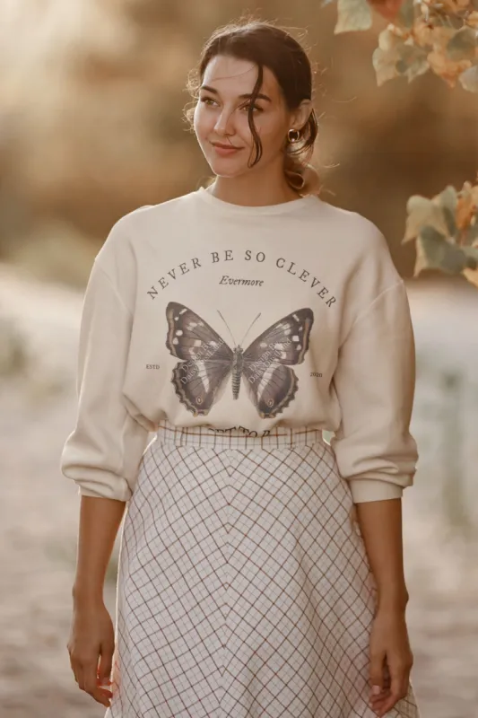 Marjorie Vintage Butterfly Crewneck sold by DaisyDustLand