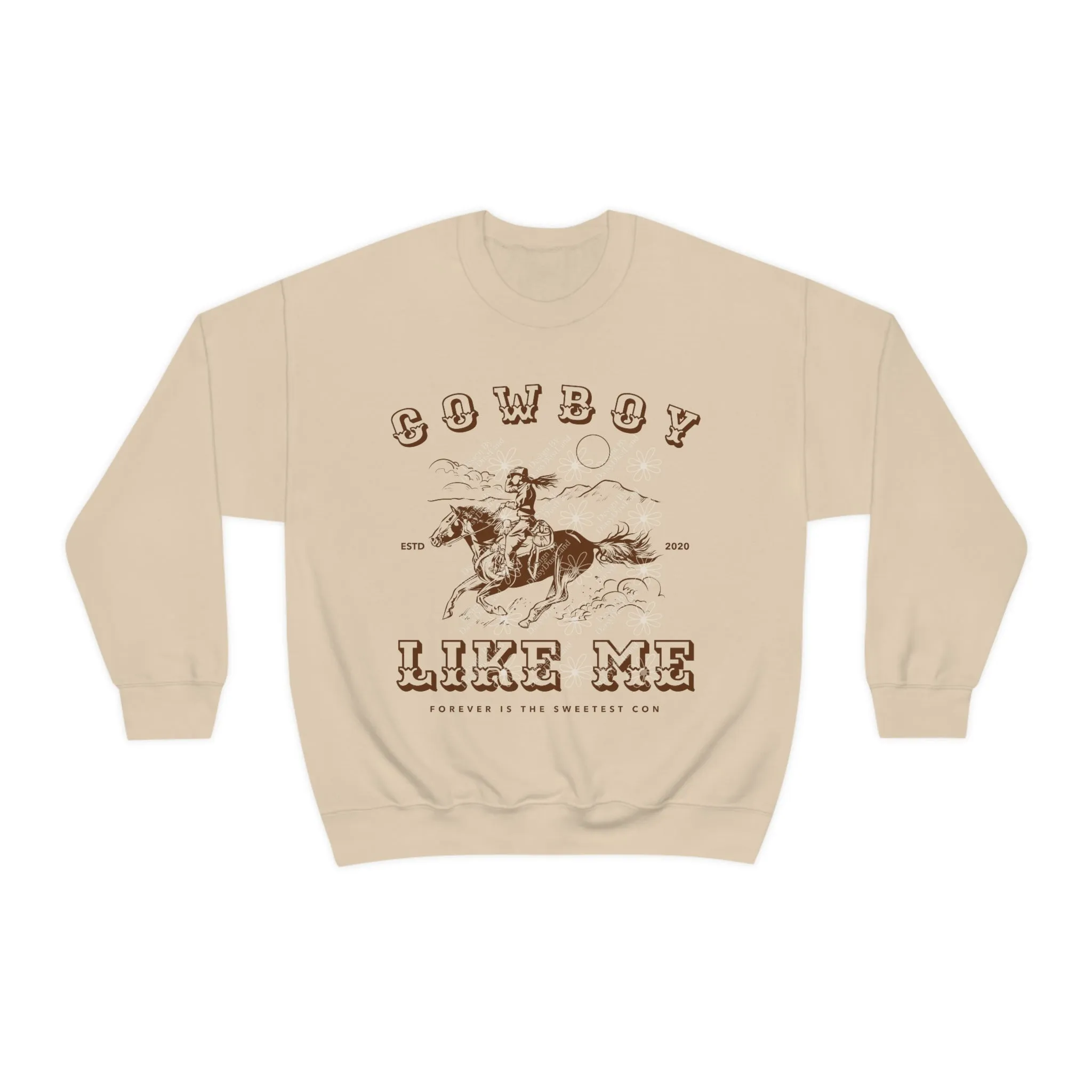 Cowboy Like Me Cowgirl Crewneck no:1 sold by DaisyDustLand product image thumbnail 3
