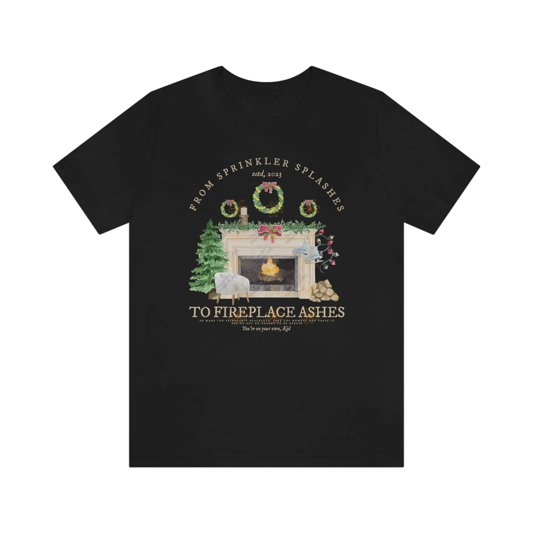 YOYOK Inspired Christmas Fireplace Tee sold by DaisyDustLand product image thumbnail 3