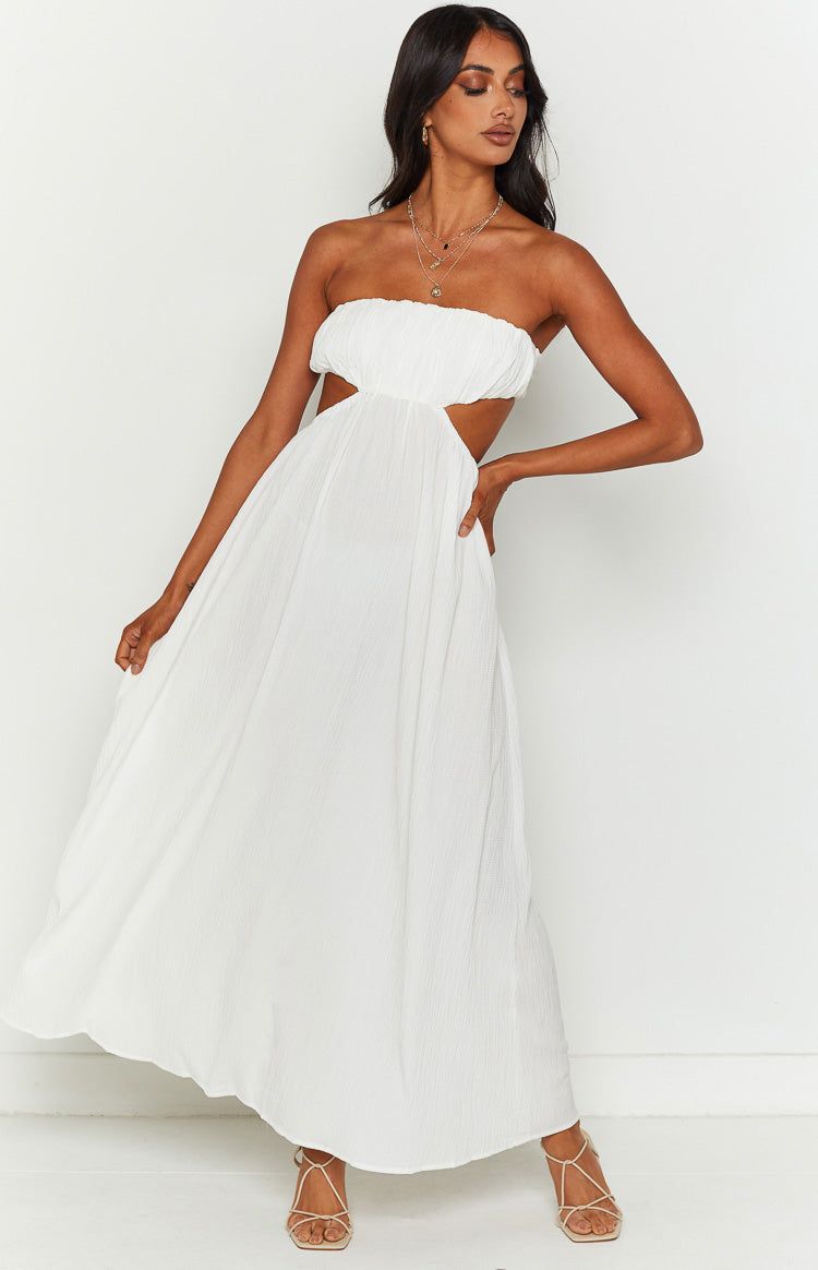 Bea White Midi Dress sold by Beginning Boutique product image thumbnail 3