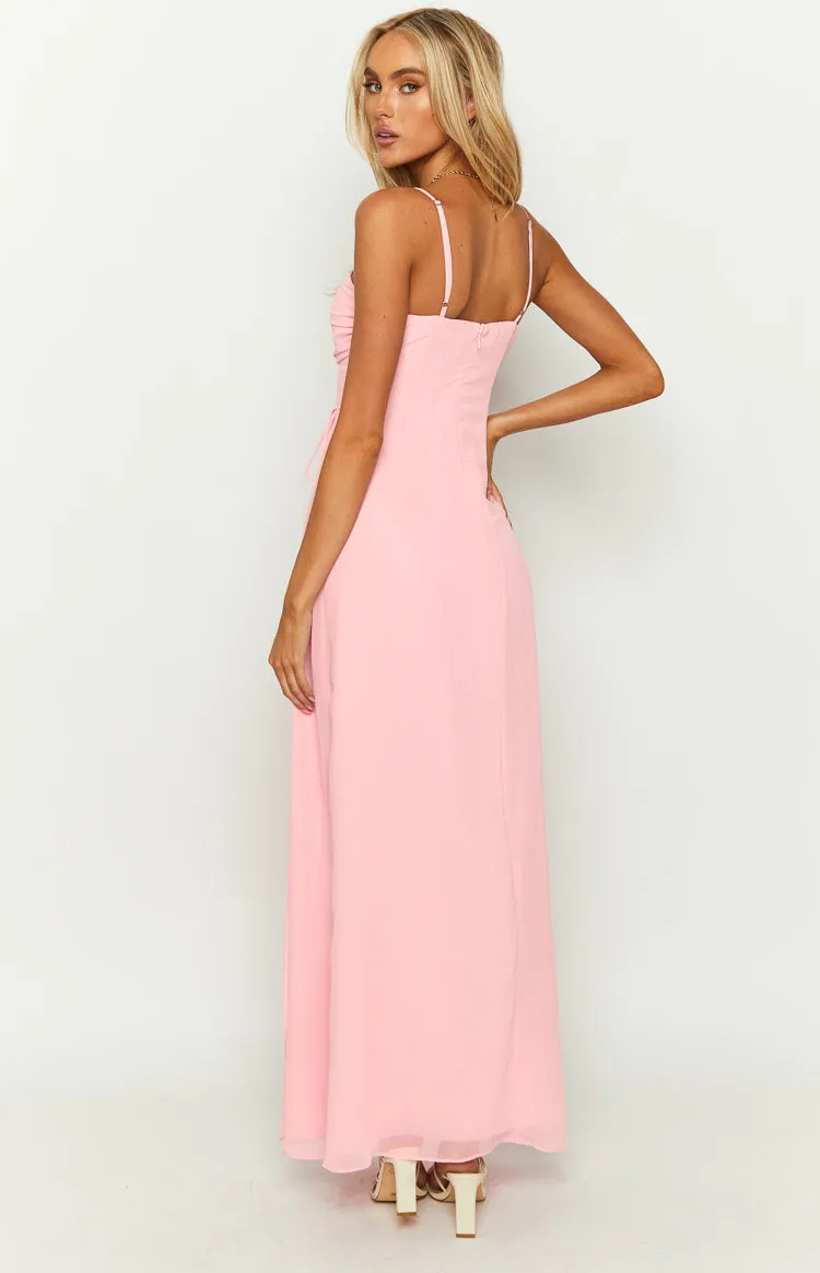Flossie Pink Maxi Sleeveless Dress sold by Beginning Boutique product image thumbnail 5