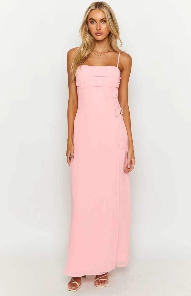 Flossie Pink Maxi Sleeveless Dress sold by Beginning Boutique product image thumbnail 2