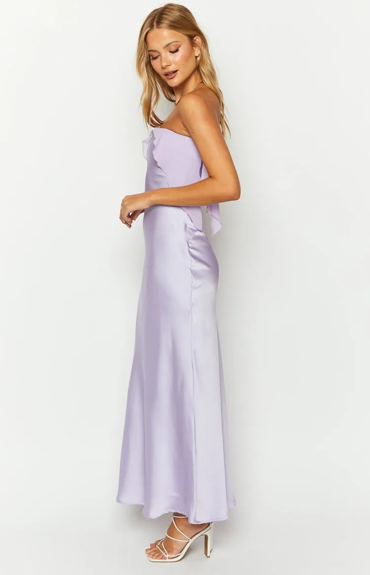 Faylinn Purple Strapless Maxi Dress sold by Beginning Boutique product image thumbnail 4
