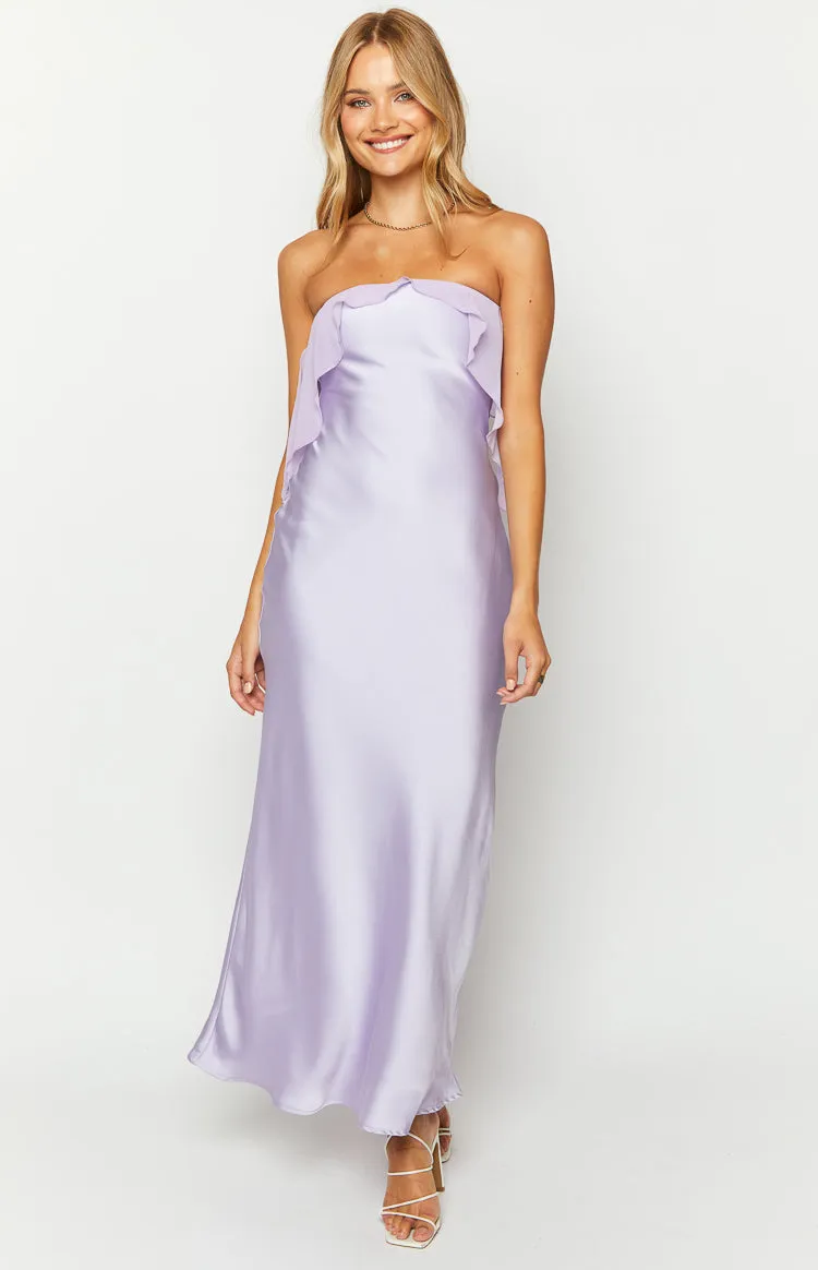 Faylinn Purple Strapless Maxi Dress sold by Beginning Boutique product image thumbnail 2
