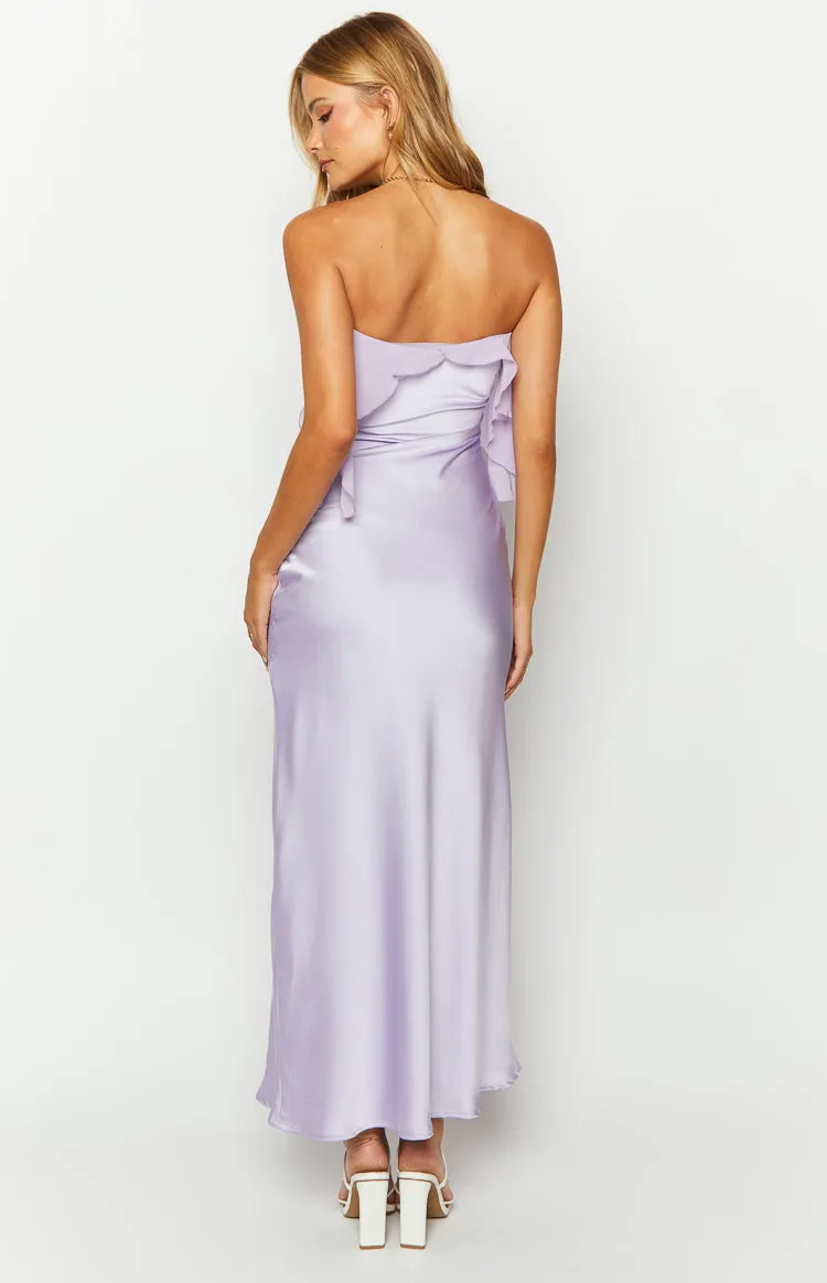 Faylinn Purple Strapless Maxi Dress sold by Beginning Boutique product image thumbnail 5