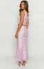 Peony Paradise Pink Lace Maxi Skirt sold by Beginning Boutique