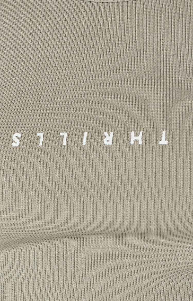 Thrills Minimal Racer Front Tank Gravel sold by Beginning Boutique product image thumbnail 6