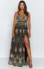 Jasmine Glitter Formal Dress Black sold by Beginning Boutique