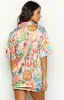 Resort Summer Print Satin Shirt sold by Beginning Boutique