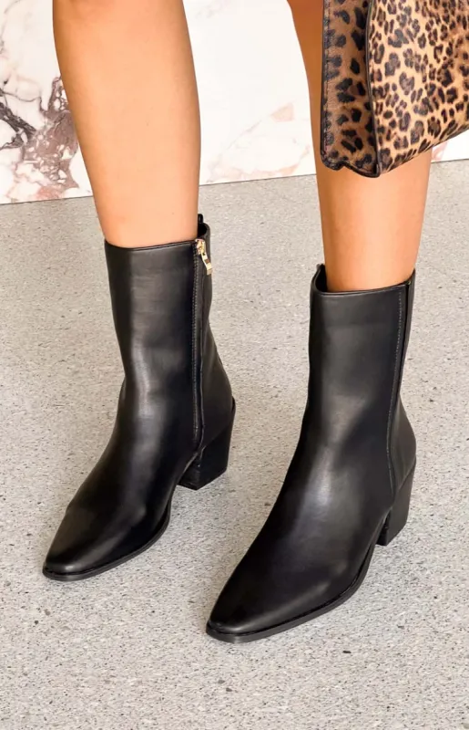 Billini Franklin Black Boots sold by Beginning Boutique