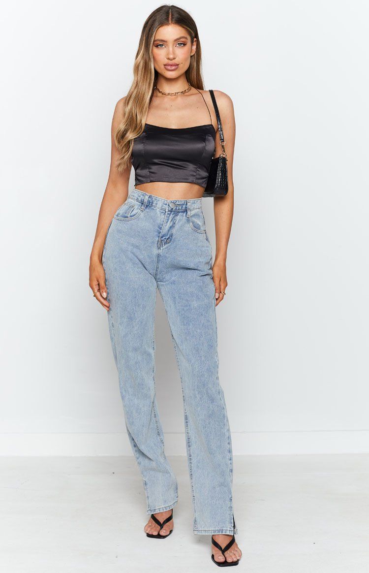 Martine Crop Top Black sold by Beginning Boutique product image thumbnail 4