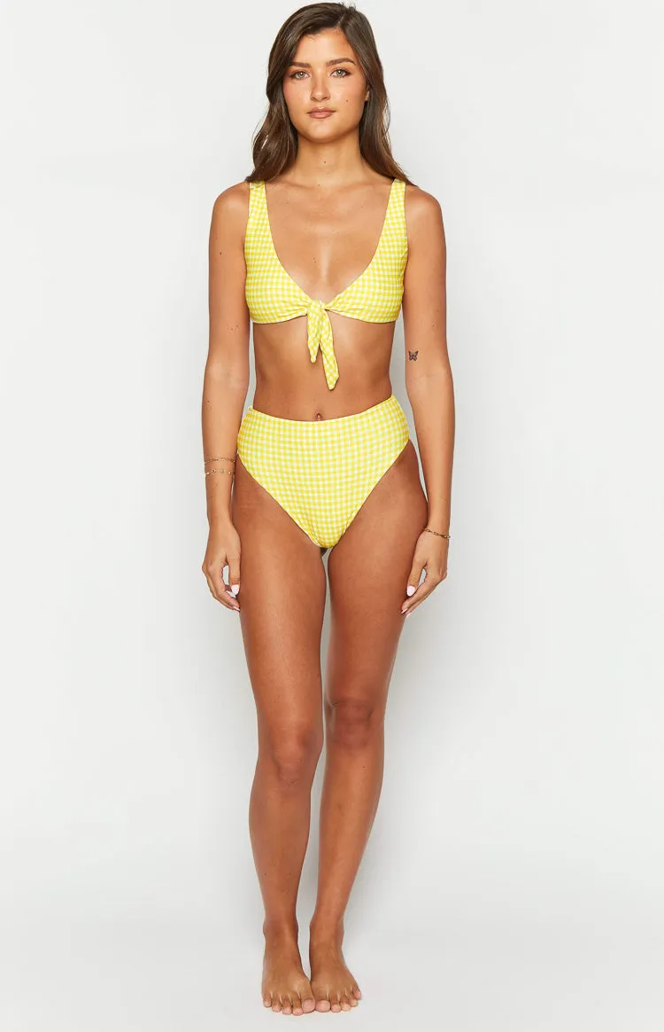 9.0 Swim Yellow Gingham Majorca Bikini Bottoms sold by Beginning Boutique product image thumbnail 2
