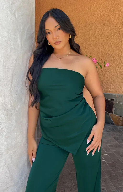 Mykonos Teal Scarf Top sold by Beginning Boutique