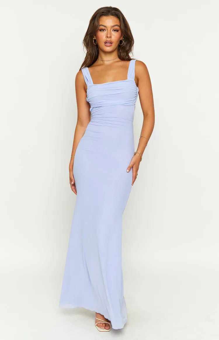 Beverley Lilac Mesh Maxi Dress sold by Beginning Boutique product image thumbnail 3