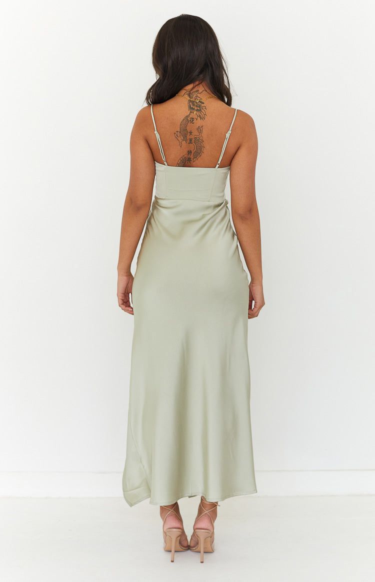 Flourish Sage Midi Dress sold by Beginning Boutique product image thumbnail 5