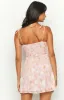 Penny Lane Pink Floral Mini Dress sold by Beginning Boutique
