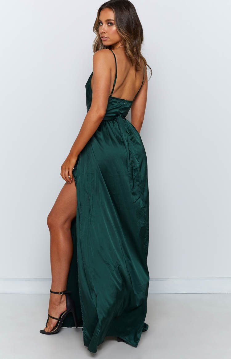 Katrina Split Maxi Dress Green sold by Beginning Boutique product image thumbnail 5