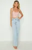 Kala Pink Rib Corset Top sold by Beginning Boutique