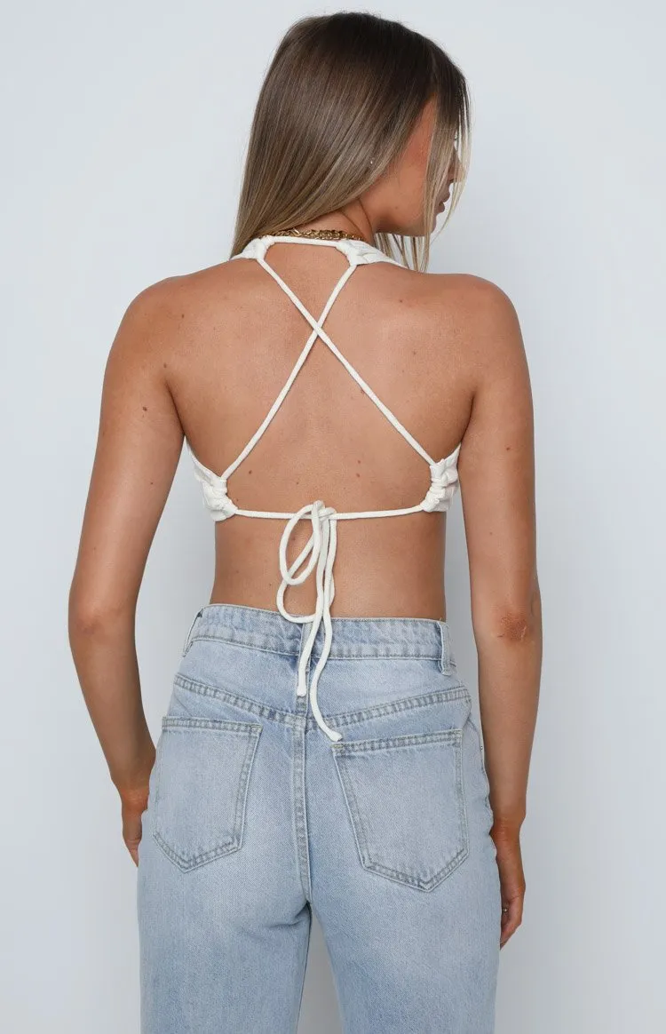 Bradley Crop Top White sold by Beginning Boutique product image thumbnail 5