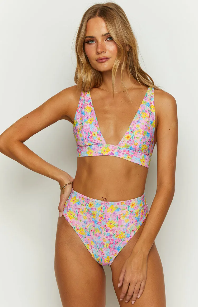 9.0 Swim Byron Painted Floral Bikini Top sold by Beginning Boutique product image thumbnail 3