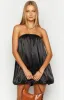 Miki Black Strapless Mini Dress sold by Beginning Boutique
