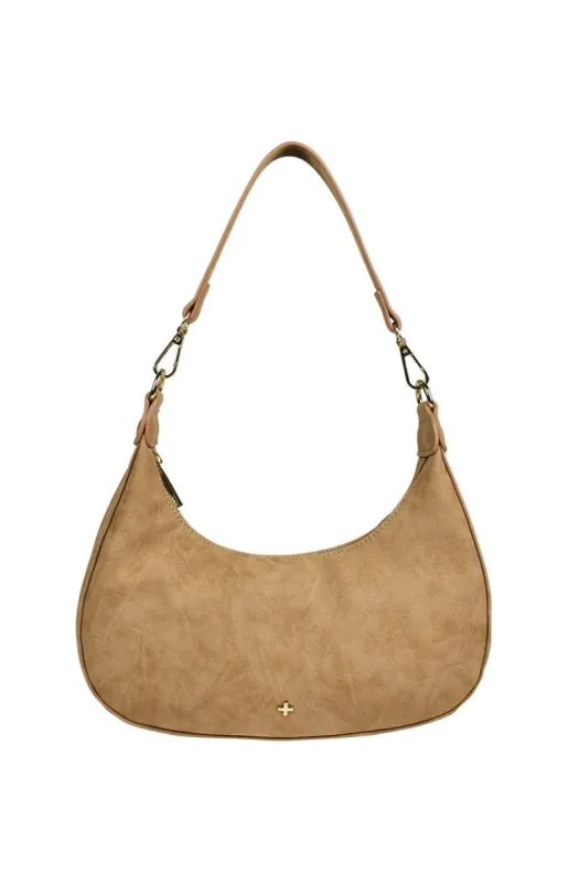Peta And Jain Willow Camel Shoulder Bag sold by Beginning Boutique