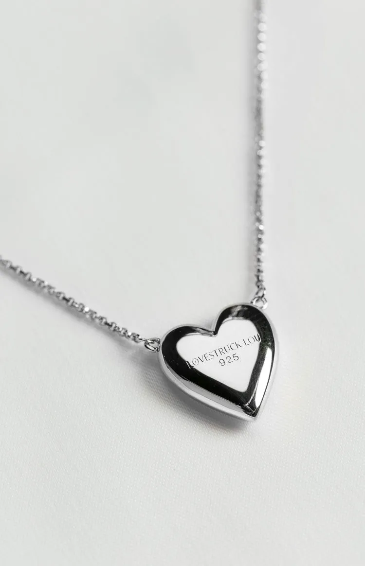 Lovestruck Lou Lewi Silver Necklace sold by Beginning Boutique product image thumbnail 5