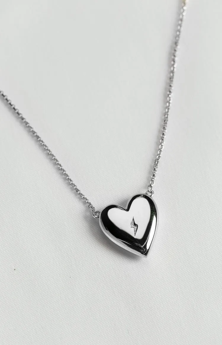 Lovestruck Lou Lewi Silver Necklace sold by Beginning Boutique product image thumbnail 4