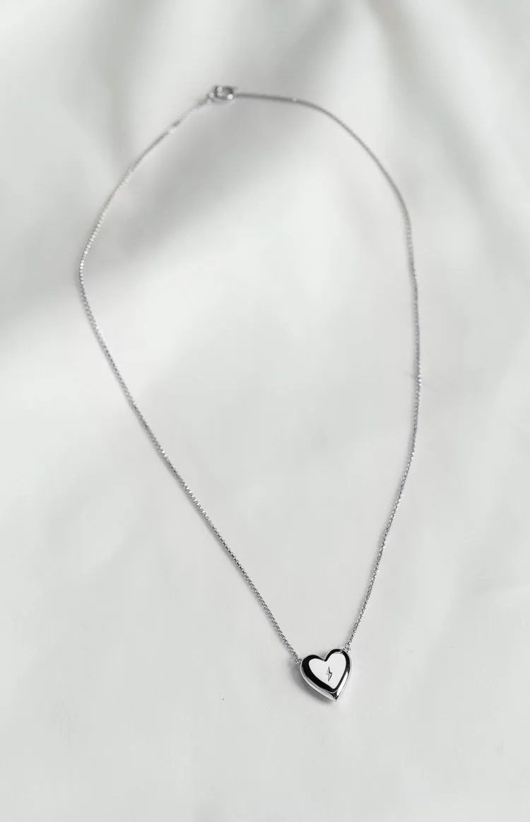 Lovestruck Lou Lewi Silver Necklace sold by Beginning Boutique product image thumbnail 3