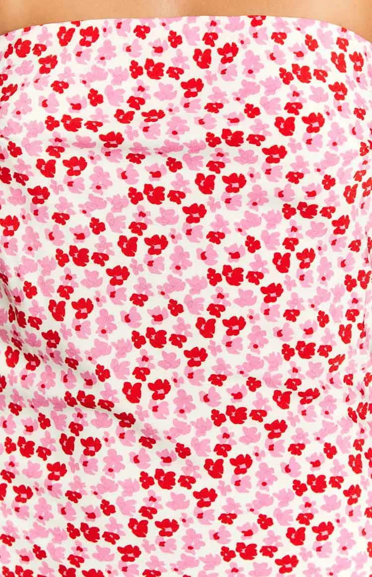 Ellie Pink And Red Speckled Mini Dress sold by Beginning Boutique product image thumbnail 5