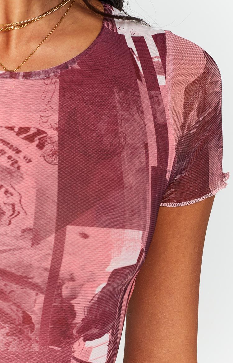 Auli Mesh Printed Midi Dress sold by Beginning Boutique product image thumbnail 6