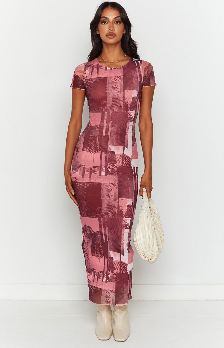 Auli Mesh Printed Midi Dress sold by Beginning Boutique product image thumbnail 5