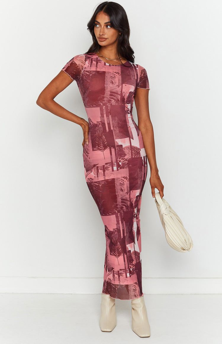 Auli Mesh Printed Midi Dress sold by Beginning Boutique product image thumbnail 2