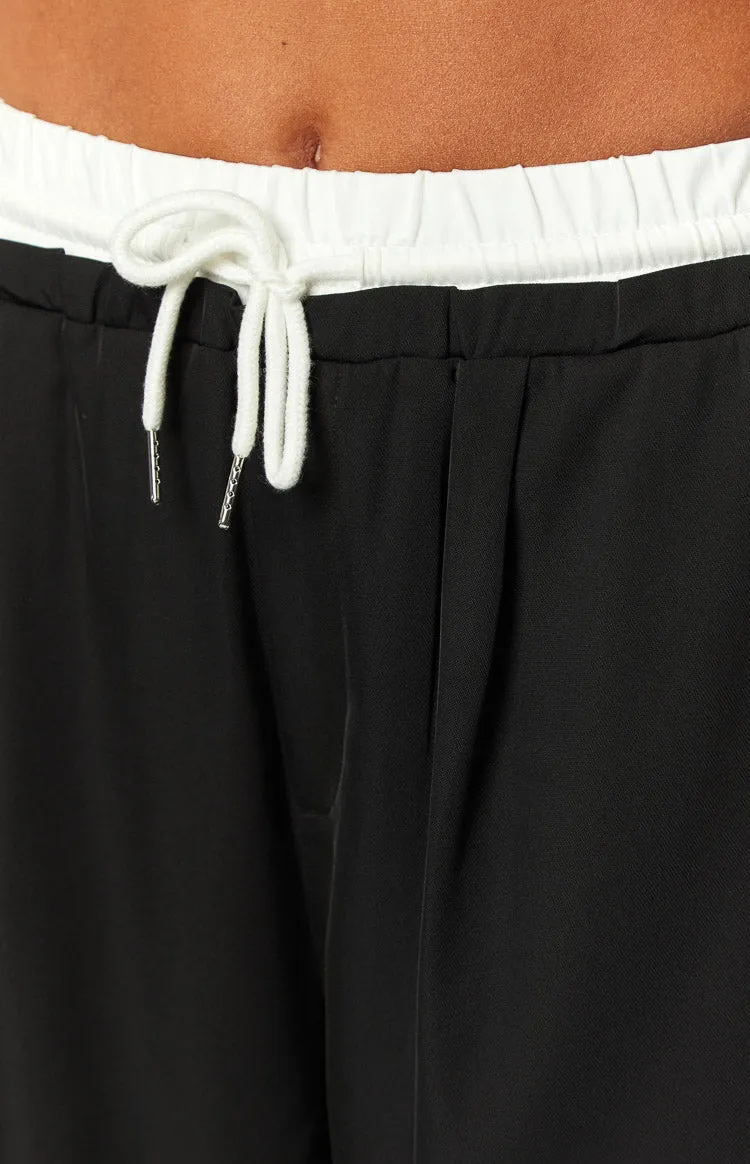Sable Black Contrast Waistband Pants sold by Beginning Boutique product image thumbnail 5