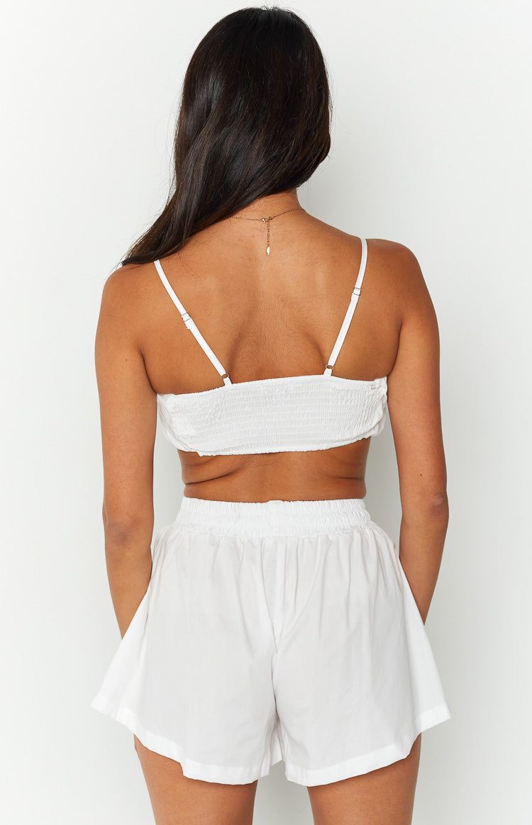 Anthea White Crop Top sold by Beginning Boutique product image thumbnail 6