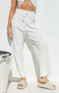 Melissa White Knit Pants sold by Beginning Boutique