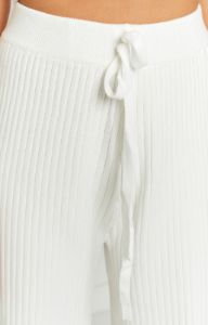 Melissa White Knit Pants sold by Beginning Boutique