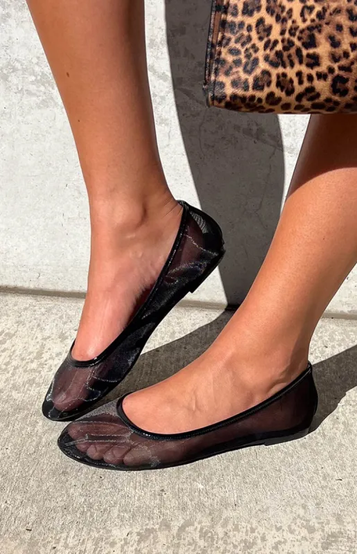 Therapy Arlo Black Crinkle Patent PU Ballet Flats sold by Beginning Boutique