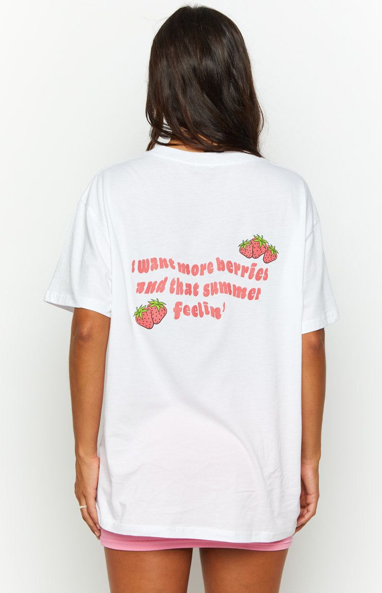 Watermelon Sugar White Print Oversized Tee sold by Beginning Boutique product image thumbnail 7