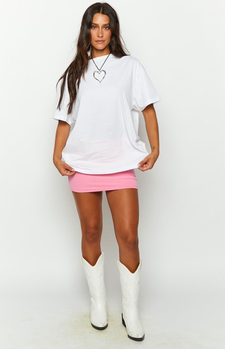 Watermelon Sugar White Print Oversized Tee sold by Beginning Boutique product image thumbnail 3